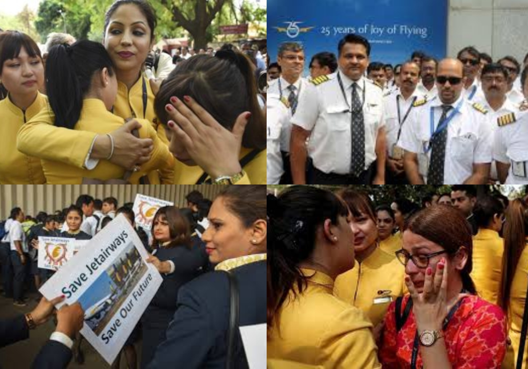 Employment Canvass Jet Airways interim shut down force upset