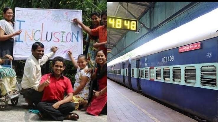 Delhi(India) Railway station put this Platform sign in Braille so