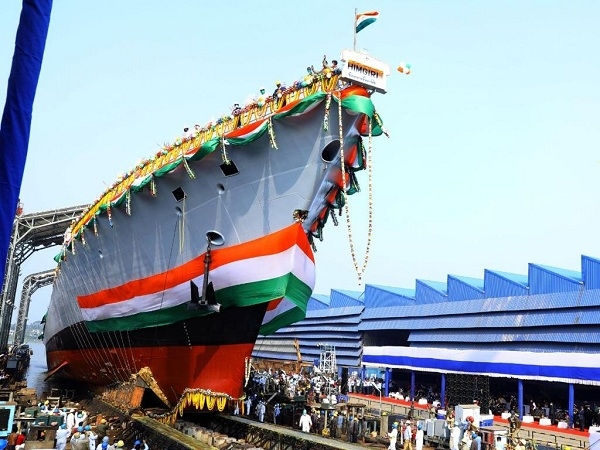 Navy's indigenous advanced frigate 'Himgiri' launched - NewsBharati