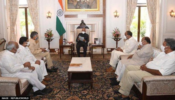 TDP Chief Chandrababu Naidu Meets President Kovind; - NewsBharati