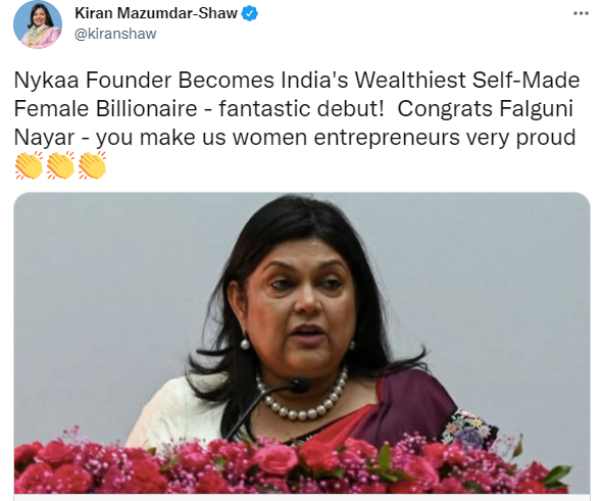 #WomenEmpowerment: Nykaa Founder Falguni Nayar Becomes India's ...