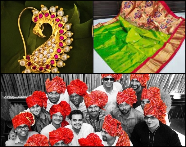 Man woman maharashtrian wedding Stock Vector Images - Alamy