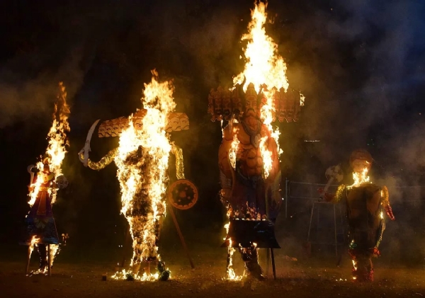 In a first, Ravan Dahan performed in Srinagar after the removal of Article 370