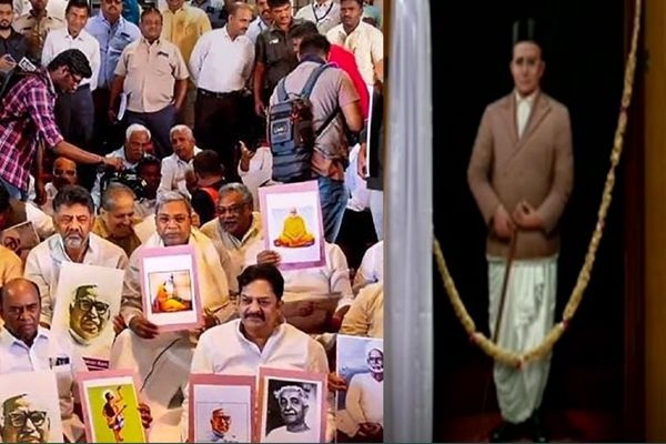 Congress Once Again Shows Hatred Toward Savarkar, Stages Protest After ...