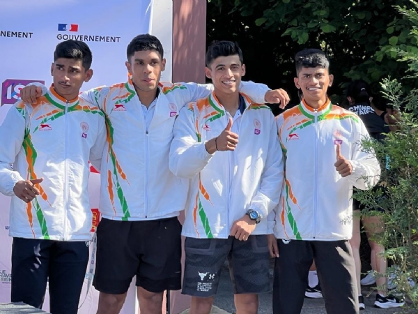 India wins bronze medal in 100x4 relay at ISF Gymnasiade held in France ...