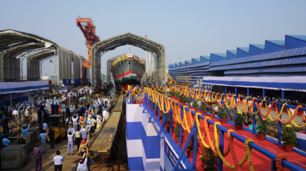 stealth frigate Dunagiri of Project 17A launched