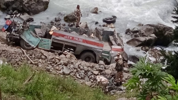 Six ITBP personnel killed, several injured after bus falls into roadside riverbed in J&K due to brake failure