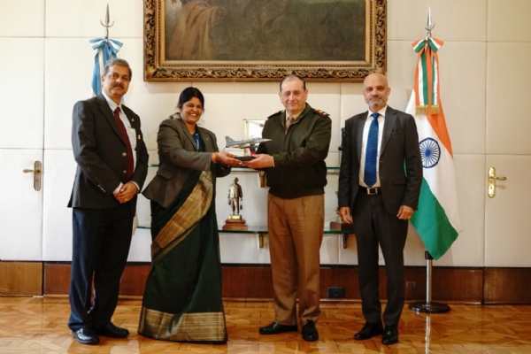 India's HAL team meet Argentina's Army chief & Air Force chief to showcase 