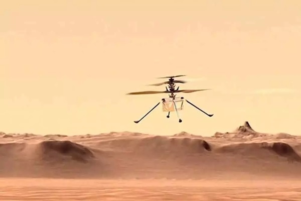 Drone Chopper made by an Indian Scientist at NASA flies in MARS ...