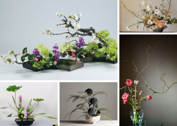 Art of Ikebana japanese flowers