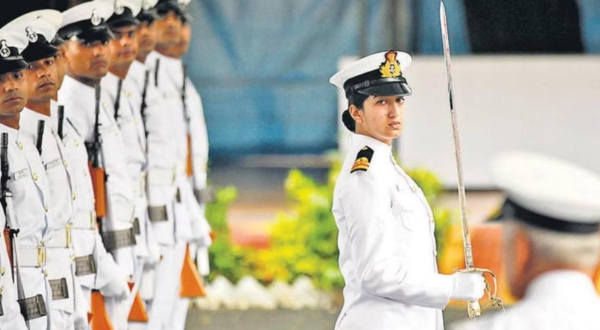 Woman officer takes over command of an Indian Navy ship