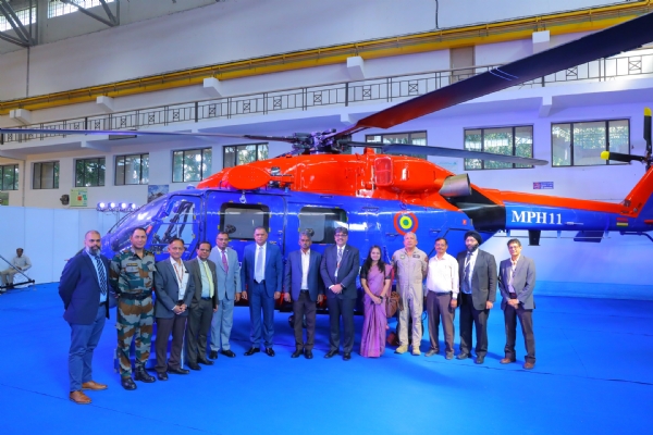 HAL hands over indigenous ALH Mk3 helicopter to Mauritius 