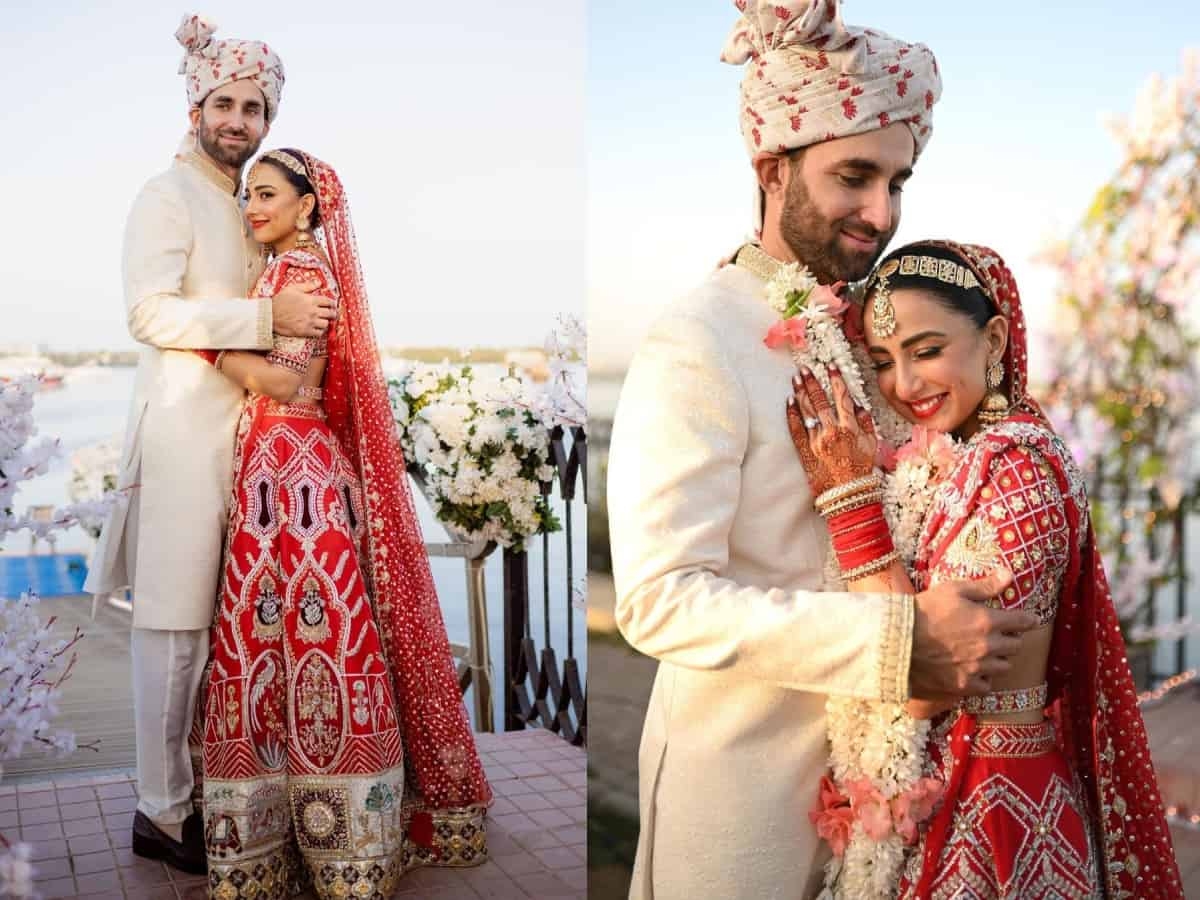 Ushna Shah Indian Style Wedding Lehenga