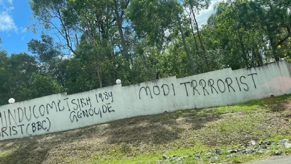 Laxmi Narayan temple vandalized in Brisbane