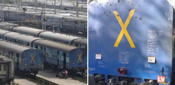 Railways Ministry train X symbol