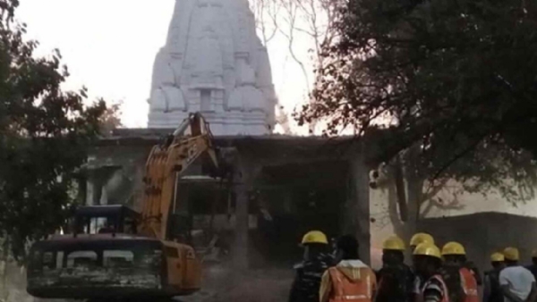 Indore temple razed