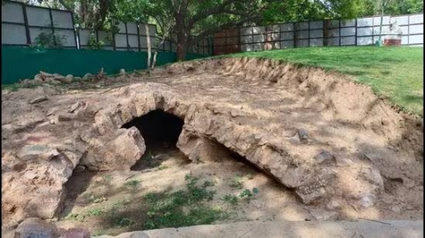 Centuries-old tunnel at a children's museum