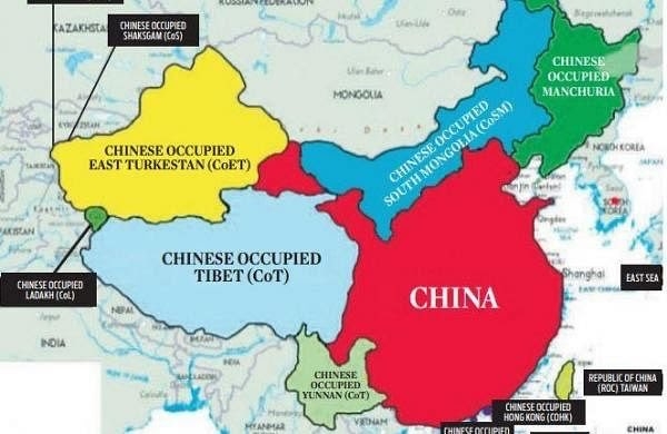 Manoj Naravane China map