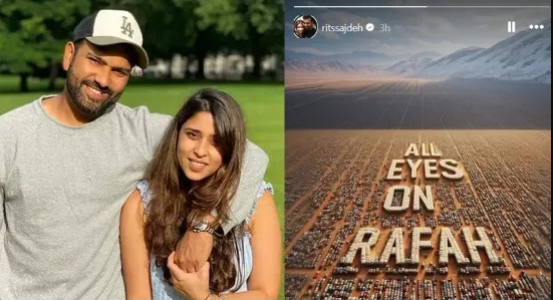 Rohit Sharma’s wife Ritika Sajdeh deletes the ‘All Eyes On Rafah’ Instagram story after massive backlash