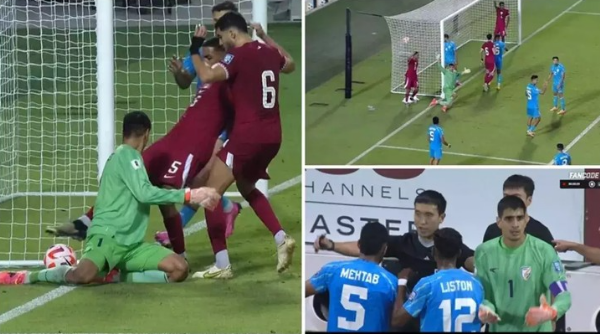 India vs Qatar FIFA controversial goal